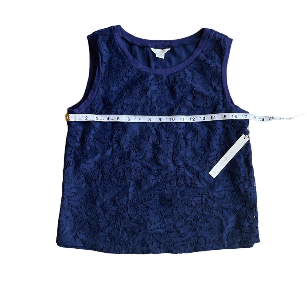 CASLON SLEEVELESS LACE TOP Size S - Picture 7 of 7
